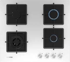 Siemens Wok Gözlü Beyaz Cam Ankastre Ocak