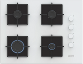 Siemens iQ300 Gazlı Ocak 67 cm Sert cam Beyaz