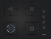 Siemens iQ300 Gazlı Ocak 67 cm Sert cam, Siyah