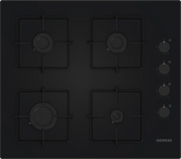 Siemens iQ300 Gazlı Ocak 60 cm Sert cam, Siyah