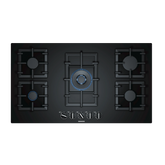 Siemens Wok Gözlü 90 cm Siyah Cam Ankastre Ocak