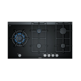 Siemens StepFlame Wok Gözlü Siyah Cam Ankastre Ocak