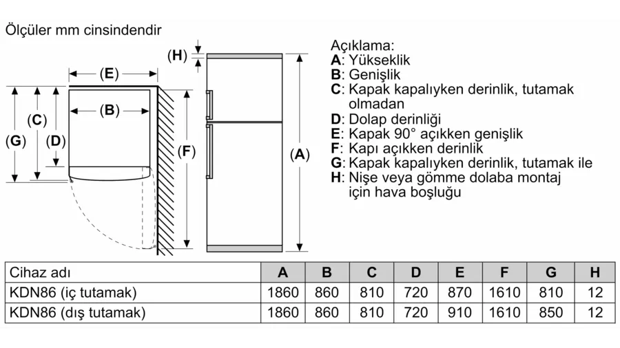 Siemens Çift Kapılı No-Frost Buzdolabı