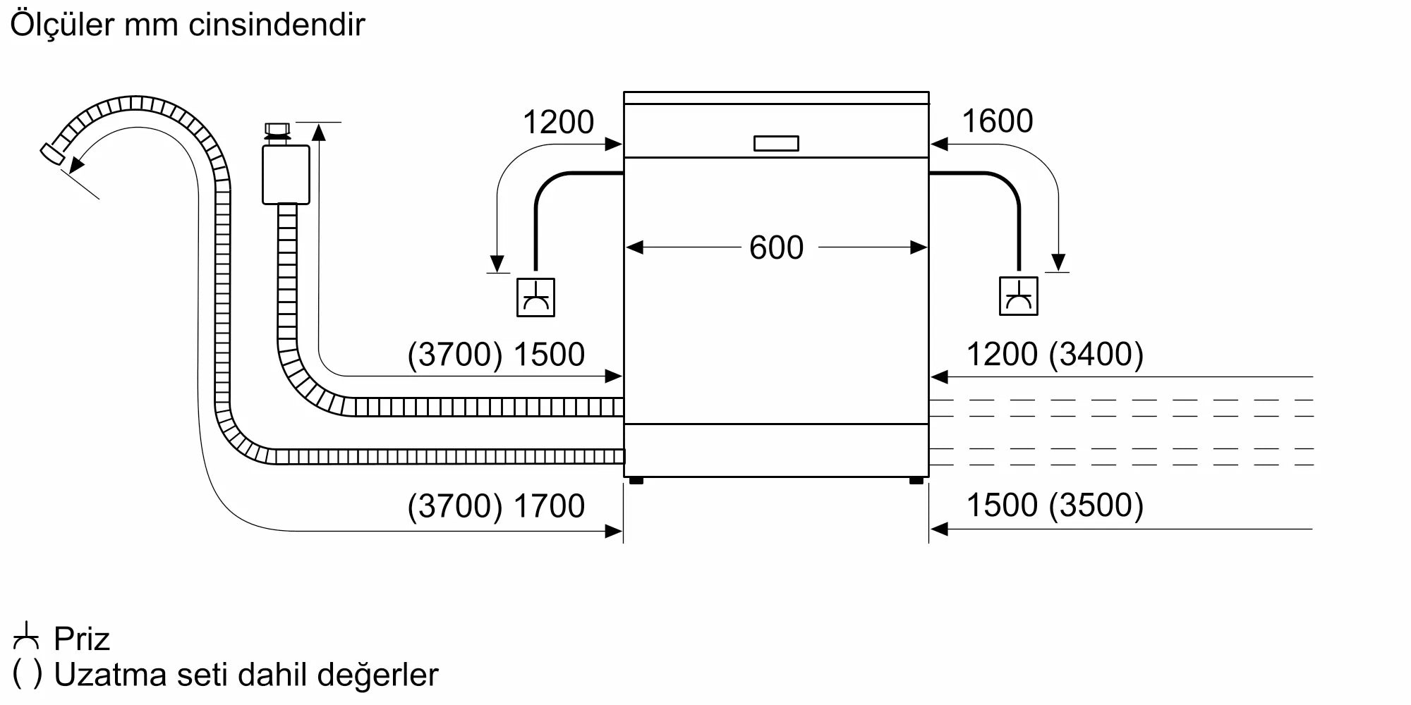 Siemens 8 Program İnox Bulaşık Makinesi