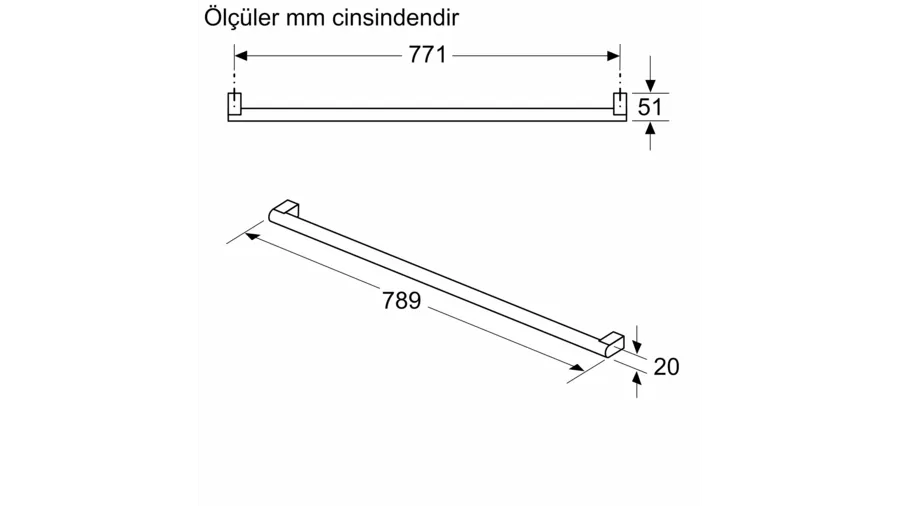 Siemens Paslanmaz Çelik Kapı kolu