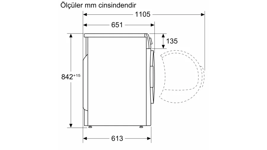 Siemens  A++ 8 kg Çamaşır Kurutma Makinesi