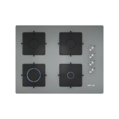 Siemens Gazlı Ocak 67 cm Sert Cam Titanyum Gri