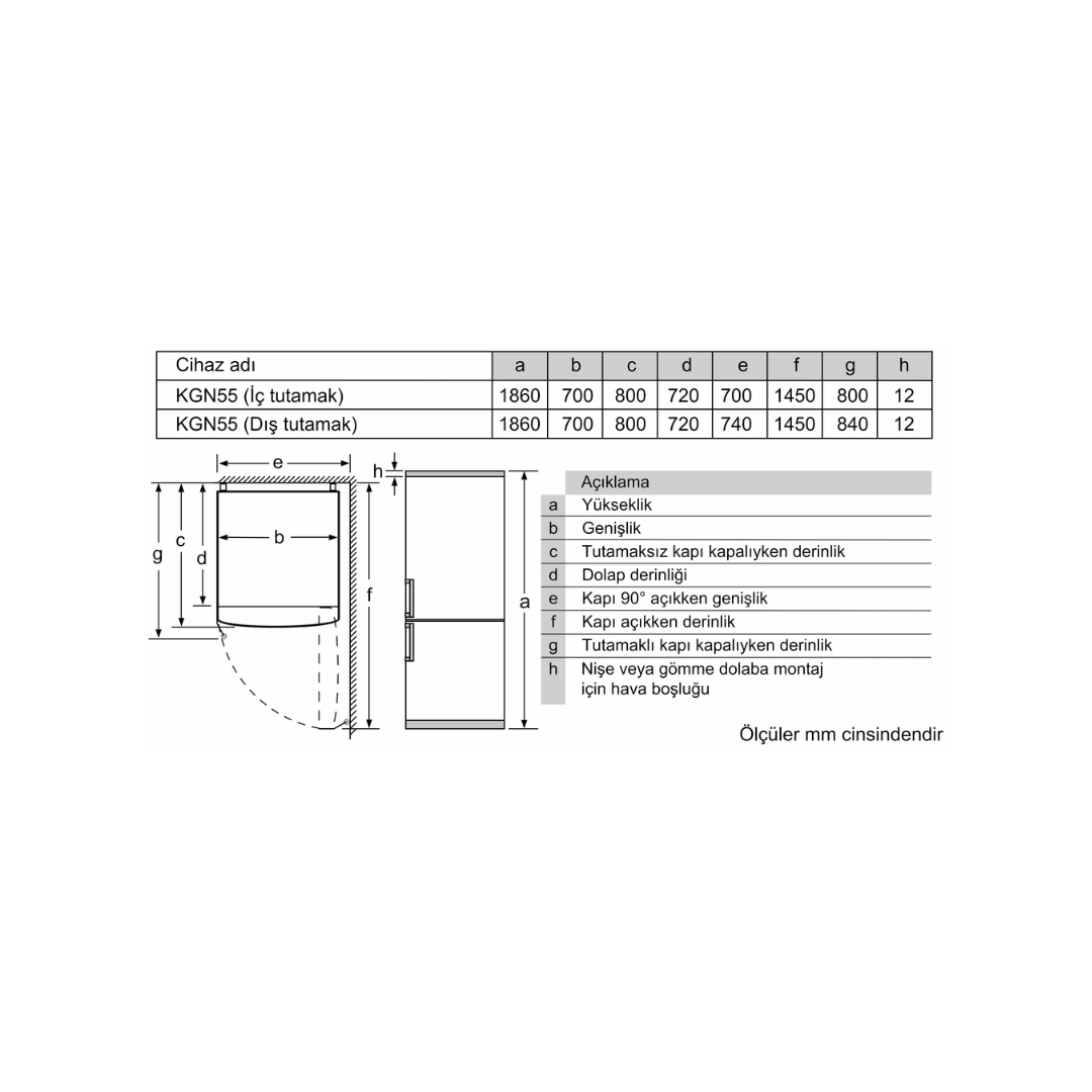 Siemens Alttan Donduruculu Buzdolabı Inox