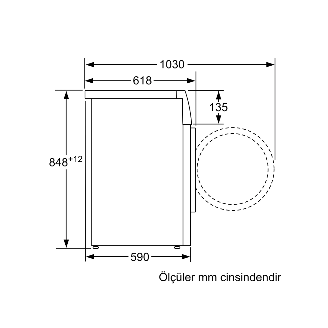 Siemens 9kg 1200 dev. Çamaşır Makinesi