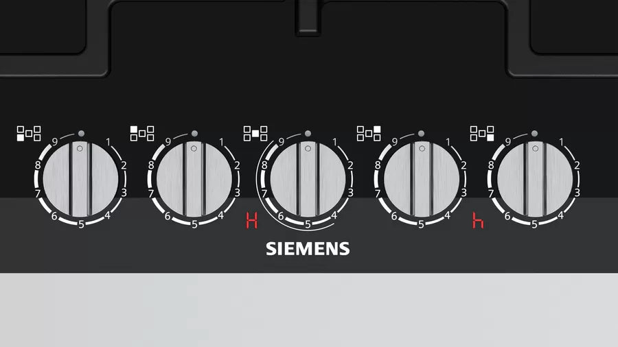 Siemens iQ700 stepFlame Wok Gözlü Siyah Cam Ankastre Ocak