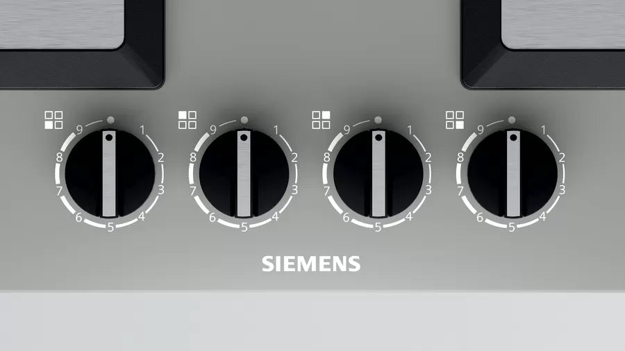 Siemens Wok Gözlü Gri Cam Ankastre Ocak