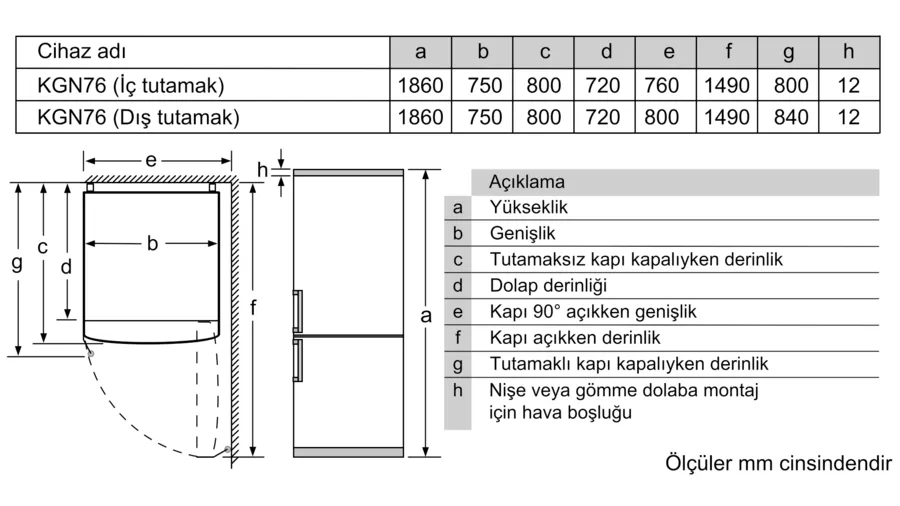 Siemens Kombi No Frost Buzdolabı