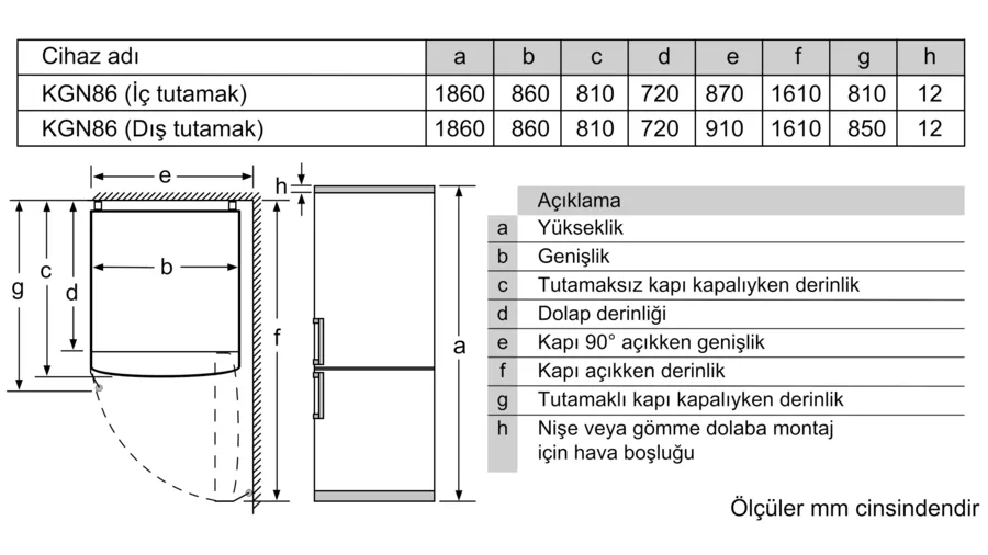 Siemens Kombi No Frost Buzdolabı