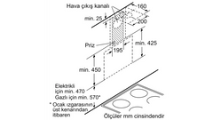 Siemens Siyah 60 Cm 3 Kademe Davlumbaz