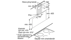 Siemens Beyaz Duvar Tipi Davlumbaz