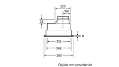 Siemens Gömme Davlumbaz 53 cm Gümüş metalik