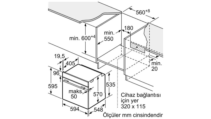 Siemens Siyah Ankastre Fırın