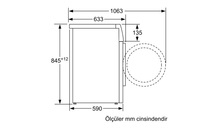 Siemens  9 kg 1200 Devir Çamaşır Makinesi